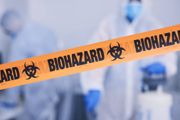 Professional Biohazard Cleanup technician working in Colchester, IL